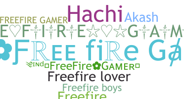 নিকনেম - Freefiregamer