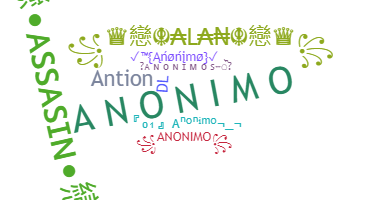 নিকনেম - Anonimo
