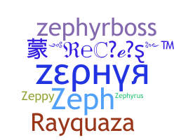 নিকনেম - Zephyr