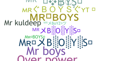 নিকনেম - Mrboys