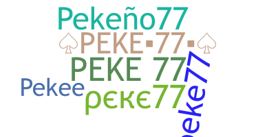 নিকনেম - Peke77