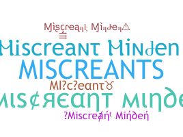 নিকনেম - MIScreant