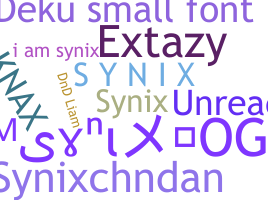 নিকনেম - synix