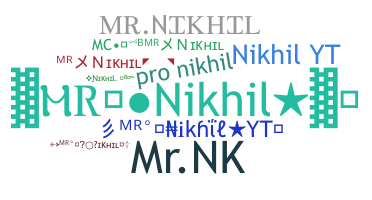 নিকনেম - MrNikhil