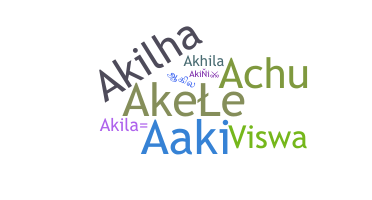 নিকনেম - Akila