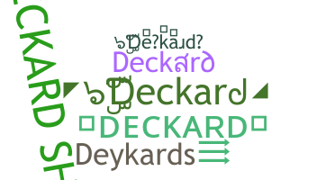 নিকনেম - Deckard