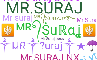 নিকনেম - MrSuraj