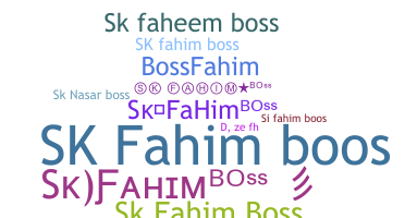 নিকনেম - SkFAHIMBOSS