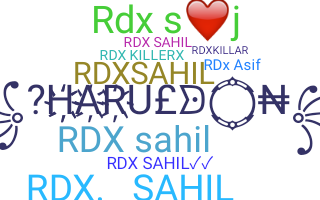 নিকনেম - Rdxsahil