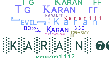 নিকনেম - Karan111