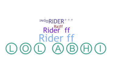 নিকনেম - Riderff