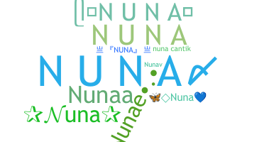 নিকনেম - Nuna