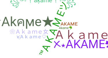 নিকনেম - Akame