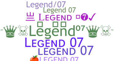নিকনেম - Legend07