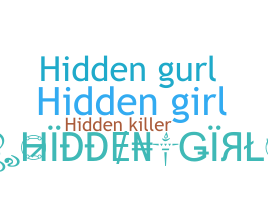 নিকনেম - hiddengirl