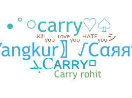 নিকনেম - Carry