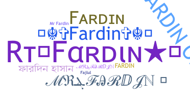 নিকনেম - Fardin
