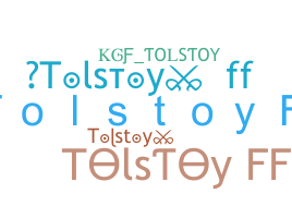 নিকনেম - Tolstoy