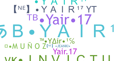 নিকনেম - yair17