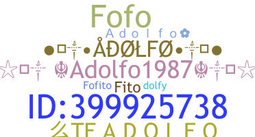 নিকনেম - Adolfo