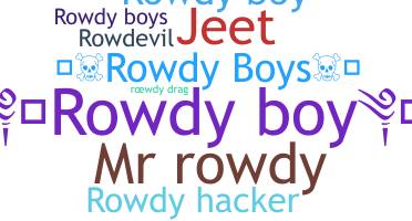 নিকনেম - RowdyBoy