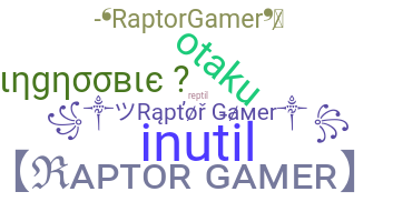 নিকনেম - Raptorgamer