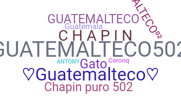 নিকনেম - Guatemalteco