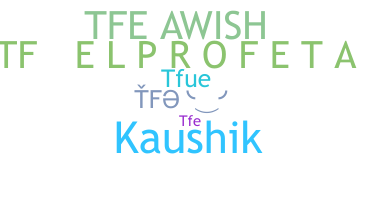 নিকনেম - TfE