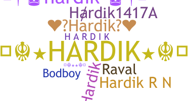 নিকনেম - hardik1417A