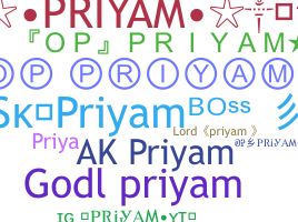 নিকনেম - Priyam