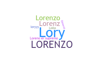 নিকনেম - lorenzo
