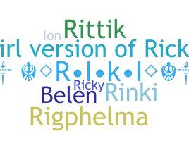 নিকনেম - Rikki