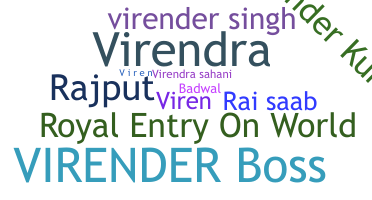 নিকনেম - Virender