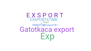 নিকনেম - export