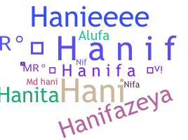 নিকনেম - Hanifa