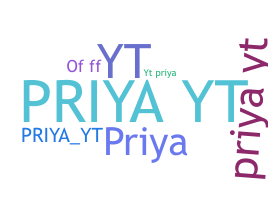 নিকনেম - PriyaYT