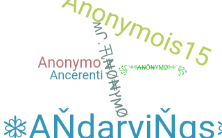 নিকনেম - anonymo