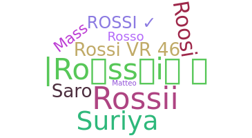 নিকনেম - Rossi