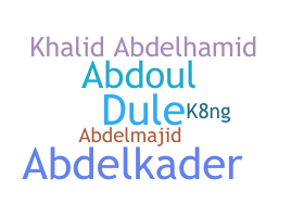 নিকনেম - Abdel