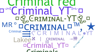 নিকনেম - CriminalYT