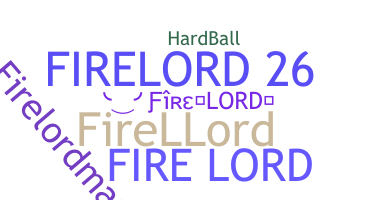 নিকনেম - firelord