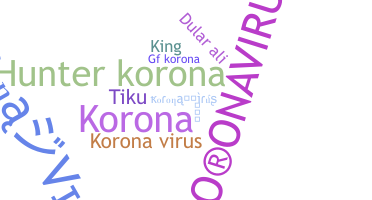 নিকনেম - koronavirus