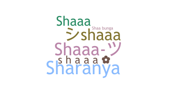 নিকনেম - shaaa