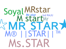 নিকনেম - MrStaR