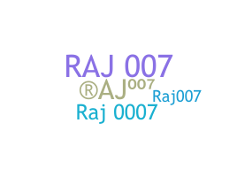 নিকনেম - RAJ007