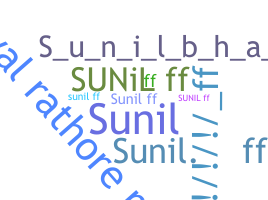 নিকনেম - Sunilff