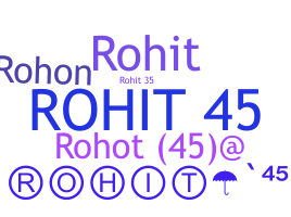 নিকনেম - Rohit45