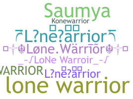 নিকনেম - lonewarrior