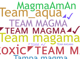 নিকনেম - teammagma