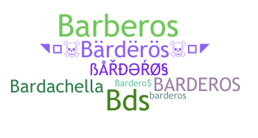 নিকনেম - Barderos